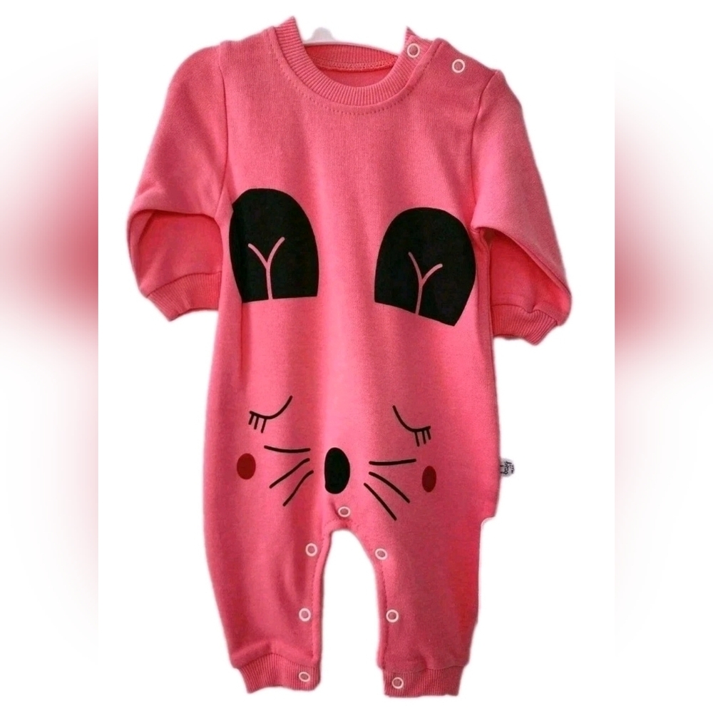 Baby Romper Pink "Mouse" Size 3 & 9 Months